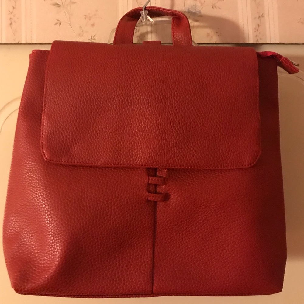 Red Backpack style Purse